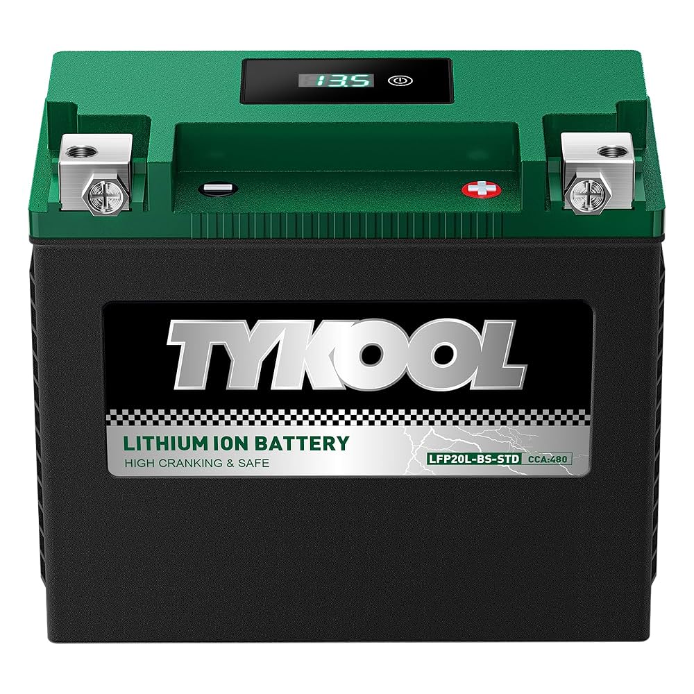 Amazon.com: TYKOOL YTX20L-BS-STD Lithium LiFePO4 Motorcycle