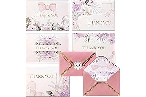 Elegant Baptism Thank You Cards for Girls: Express Gratitude with Style