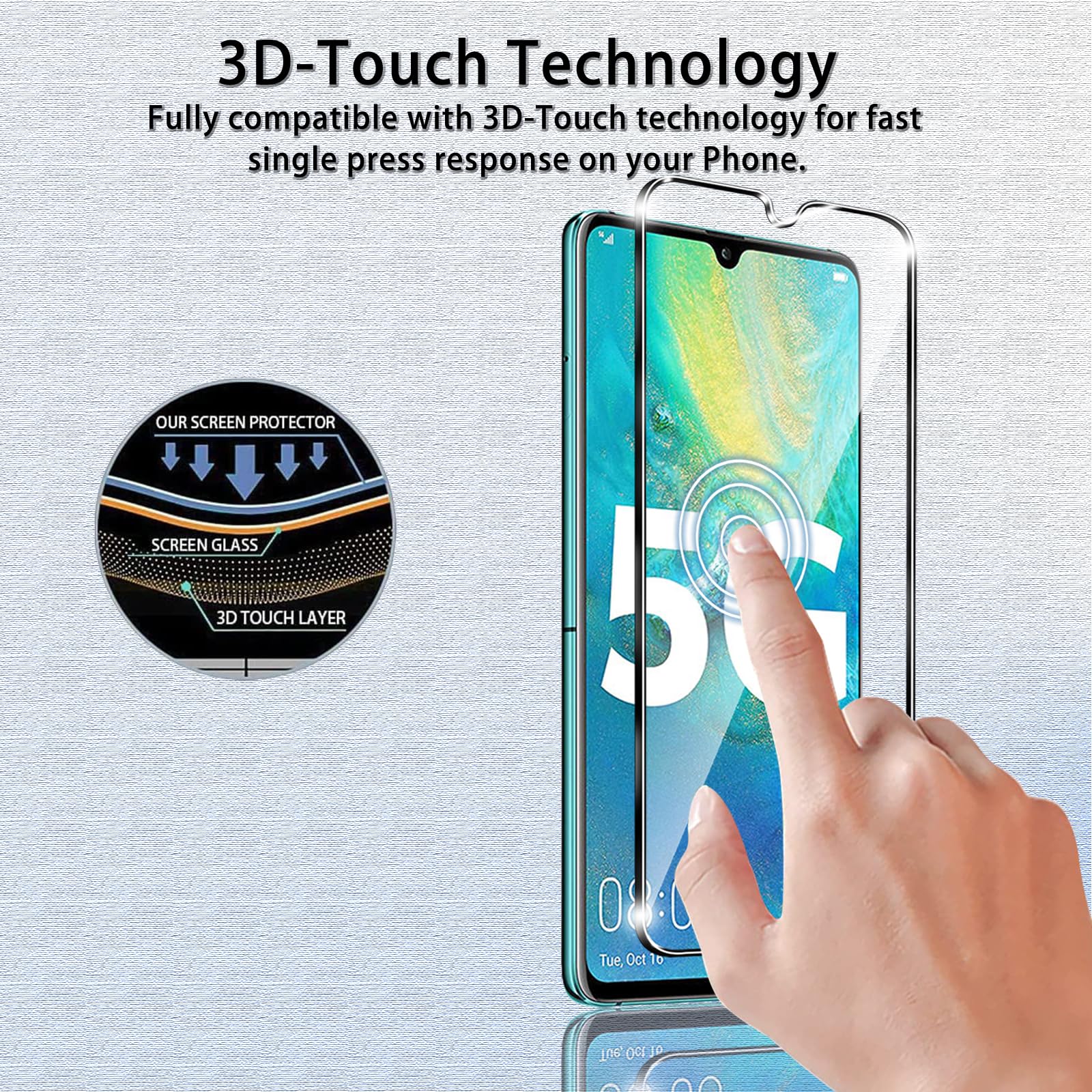 3 Pezzi Di Vetro Temperato Per Huawei Mate 9 Protezione Dello Schermo Pellicola Protettiva Per Huawei Mate 9 Mate9 Scudo In Vetro - Foto 5