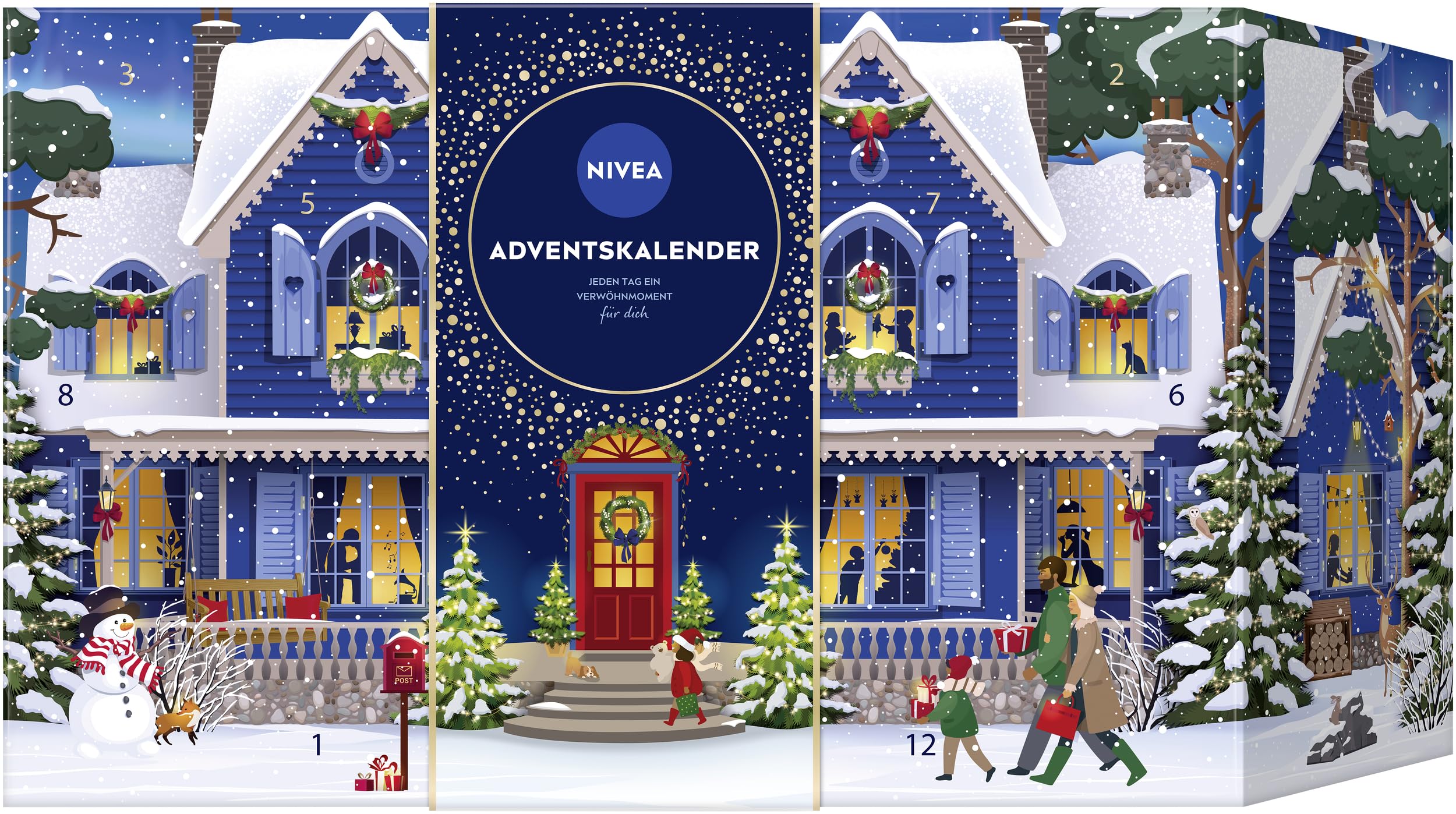 NIVEA Adventskalender 2025 24 Türchen Pflegeprodukte Weihnachtskalender Pflegeset