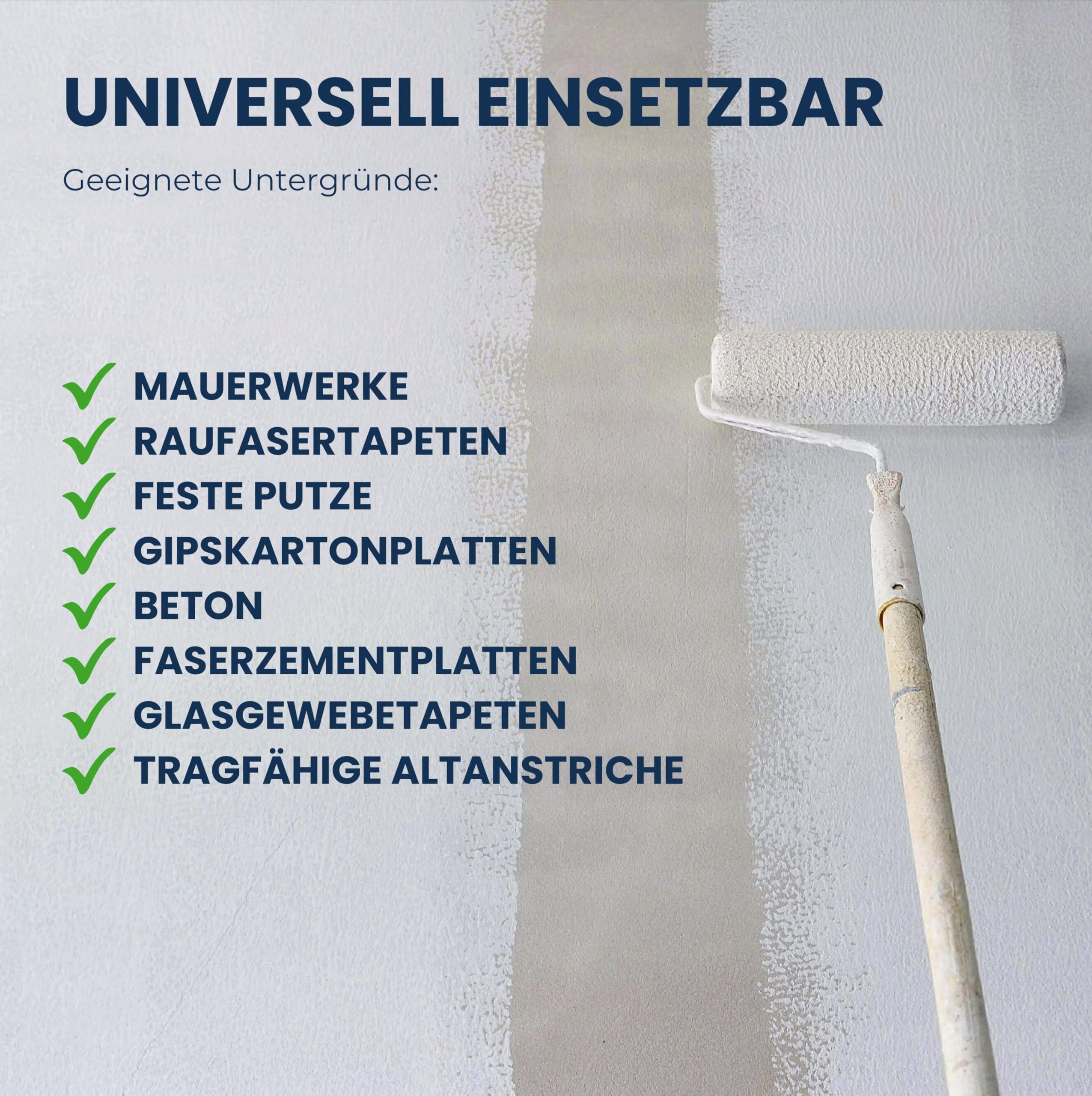 derendo Feuchtraumfarbe Weiß, Wandfarbe für Bad, Küche & Wohnräume 5l | Langzeitschutz vor Feuchtigkeit, Atmungsaktiv, feuchtigkeitsregulierend, hohe Deckkraft
