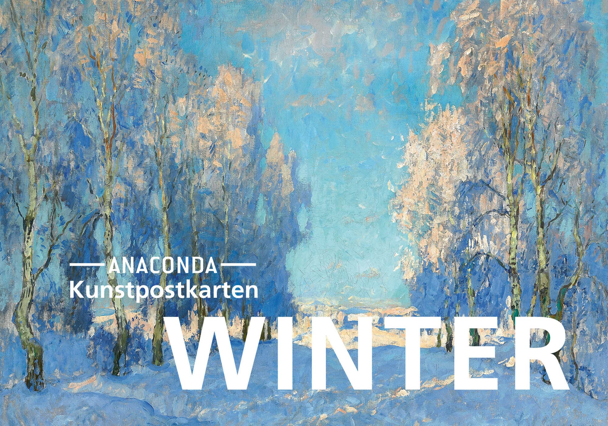 Postkarten-Set Winter: 18 Kunstpostkarten aus hochwertigem Karton. ca. 0,28€ pro Karte