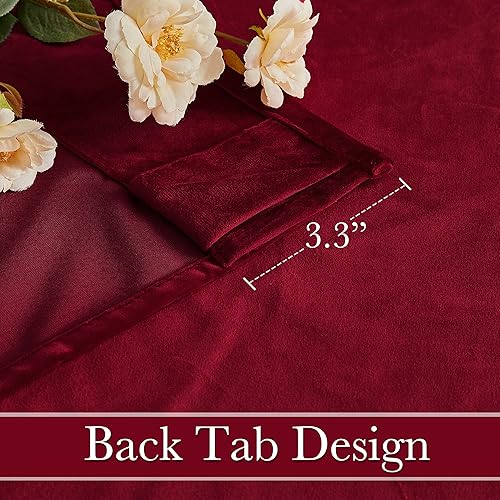 Miniatura 56 de RYB HOME - Cortinas de terciopelo beige, cortinas decorativas resistentes con pestaña trasera, cubierta de privacidad para oscurecer habitación