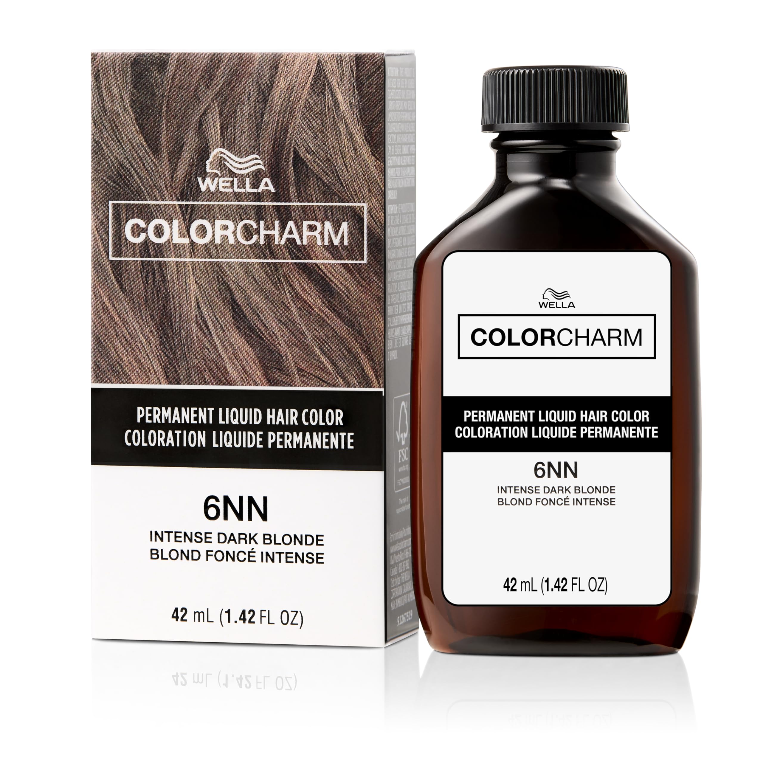 Permanent Liquid Hair Color for Gray Coverage, Natural Blonde