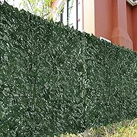Vista 8 de Valla de Privacidad de Hiedra Artificial, U'Artlines Valla de Setos Artificiales de Servicio Pesado y Pantalla de Decoración de Hojas de Vid