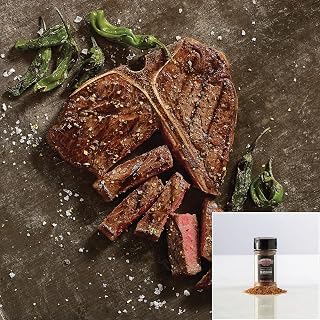 Omaha Steaks 2 Massive 24 oz Porterhouse Steaks + Seasoning | Bone-In Filet Mignon & NY Strip Combo