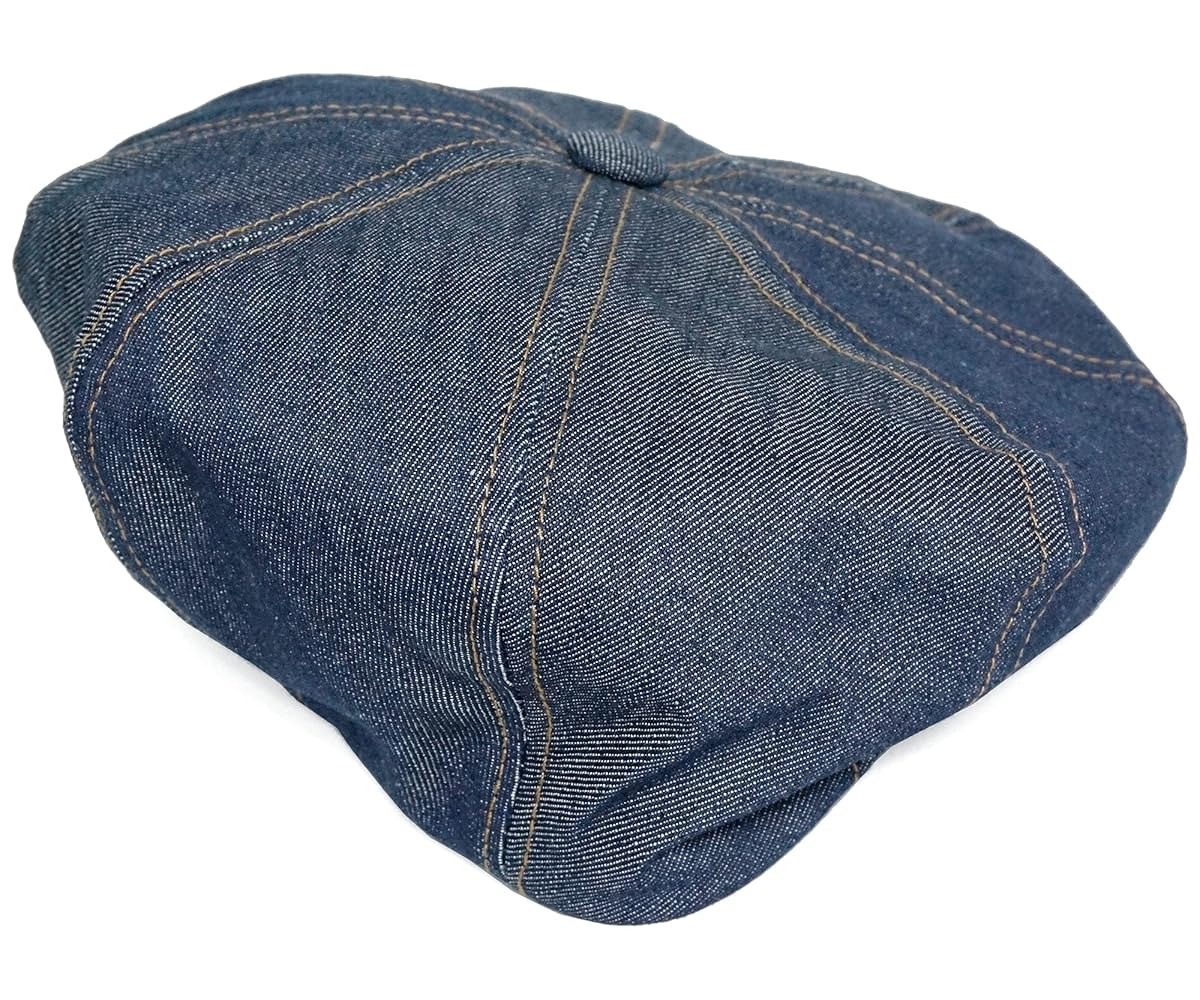 【超美品】ニューヨークハット 帽子 キャスケット ハンチング デニム NEW YORK HAT new york hat デニムキャスケット デニム