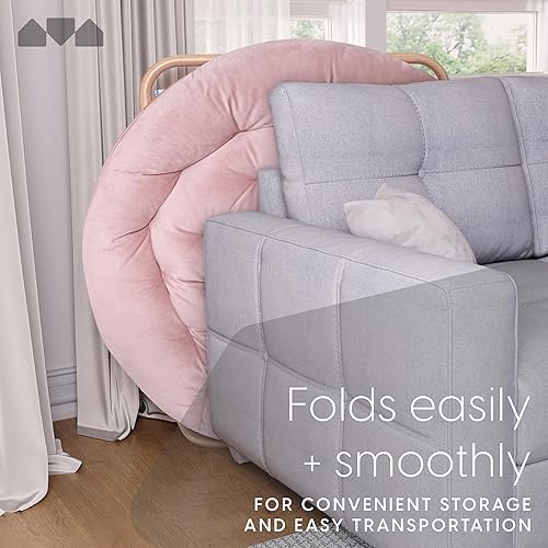 Miniatura 146 de Milliard - Silla acogedora con diseño de platillo, de pelo sintético, para dormitorio, tamaño extragrande (color blanco) Beige,Negro -,Negro +