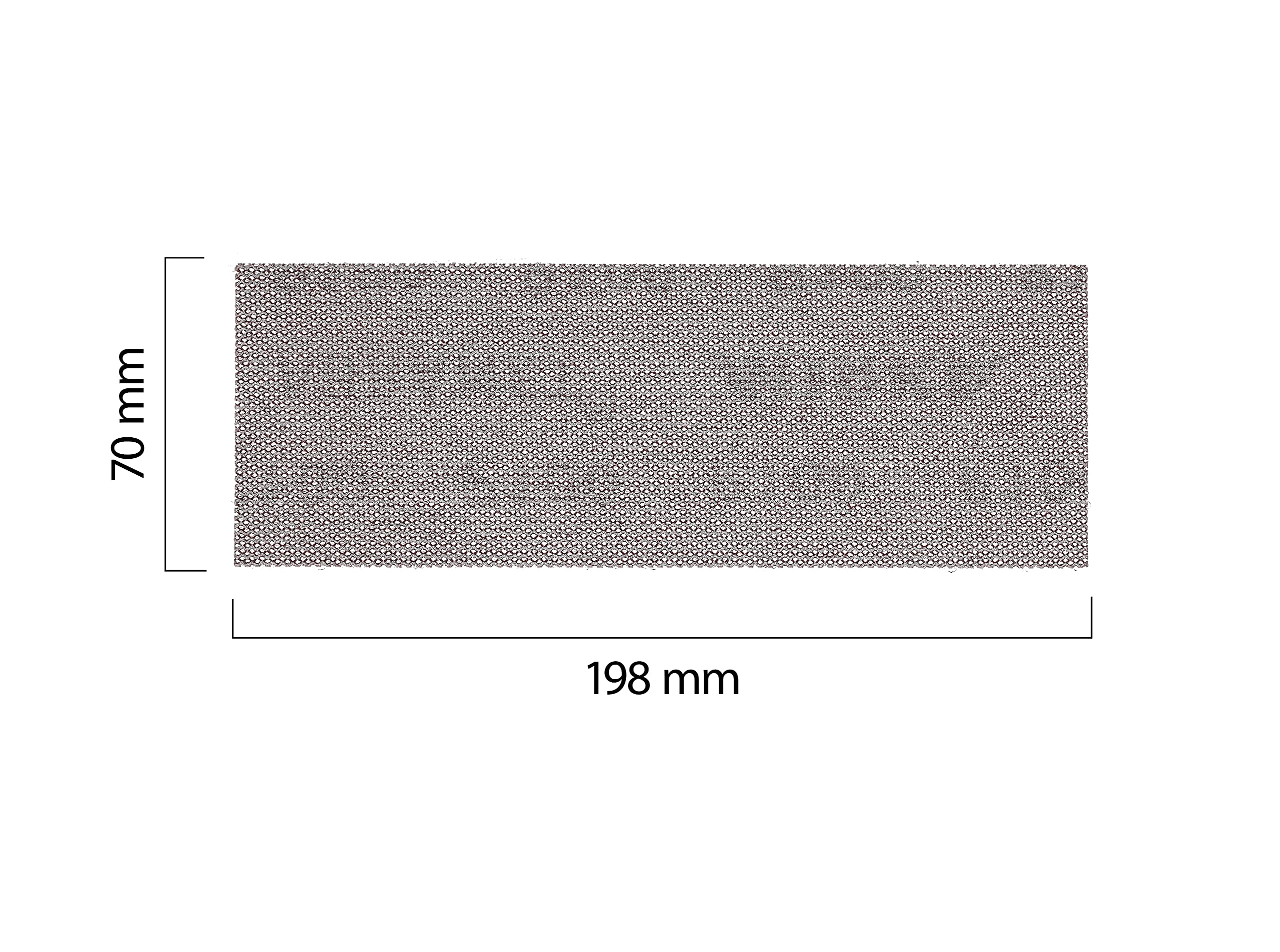 Mirka Abranet papier ścierny 70x198 mm rzep P180 50 szt | Siatka ścierna Mirka z ziarnistością P180 idealna do drewna szpachli lakierów i plastiku z mocowaniem na rzep