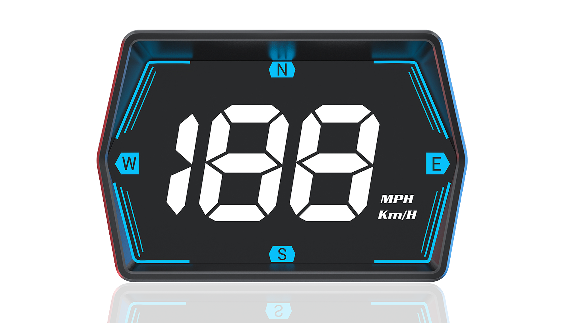 Affichage Tête Haute (HUD) Pour Voiture - Compteur De Vitesse GPS En KM/H Ou MPH, Facile à Utiliser, Compatible Voitures, Motos, Camions