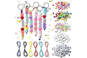 WATINC DIY Keychain Making Crafts Kit Accessories