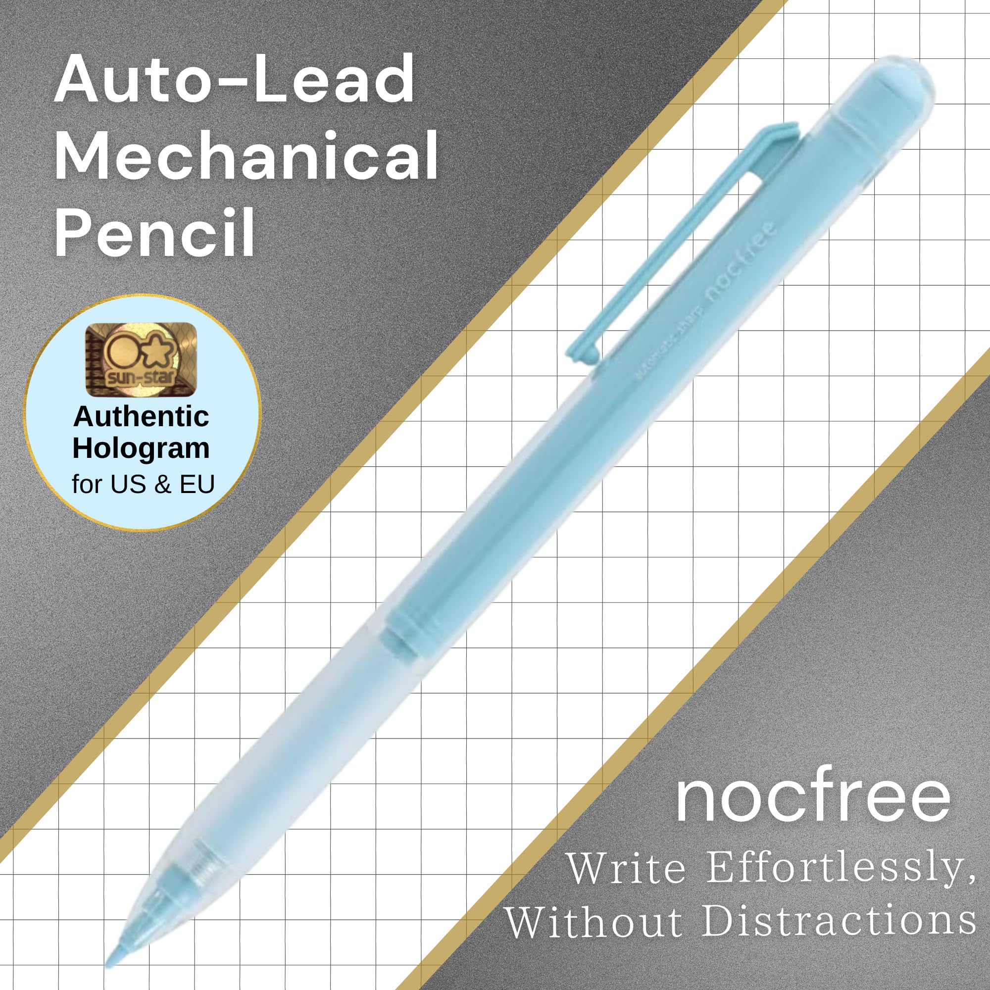 Amazon.com : SUN-STAR ”Nocfree Mechanical Pencil, Automatic Lead