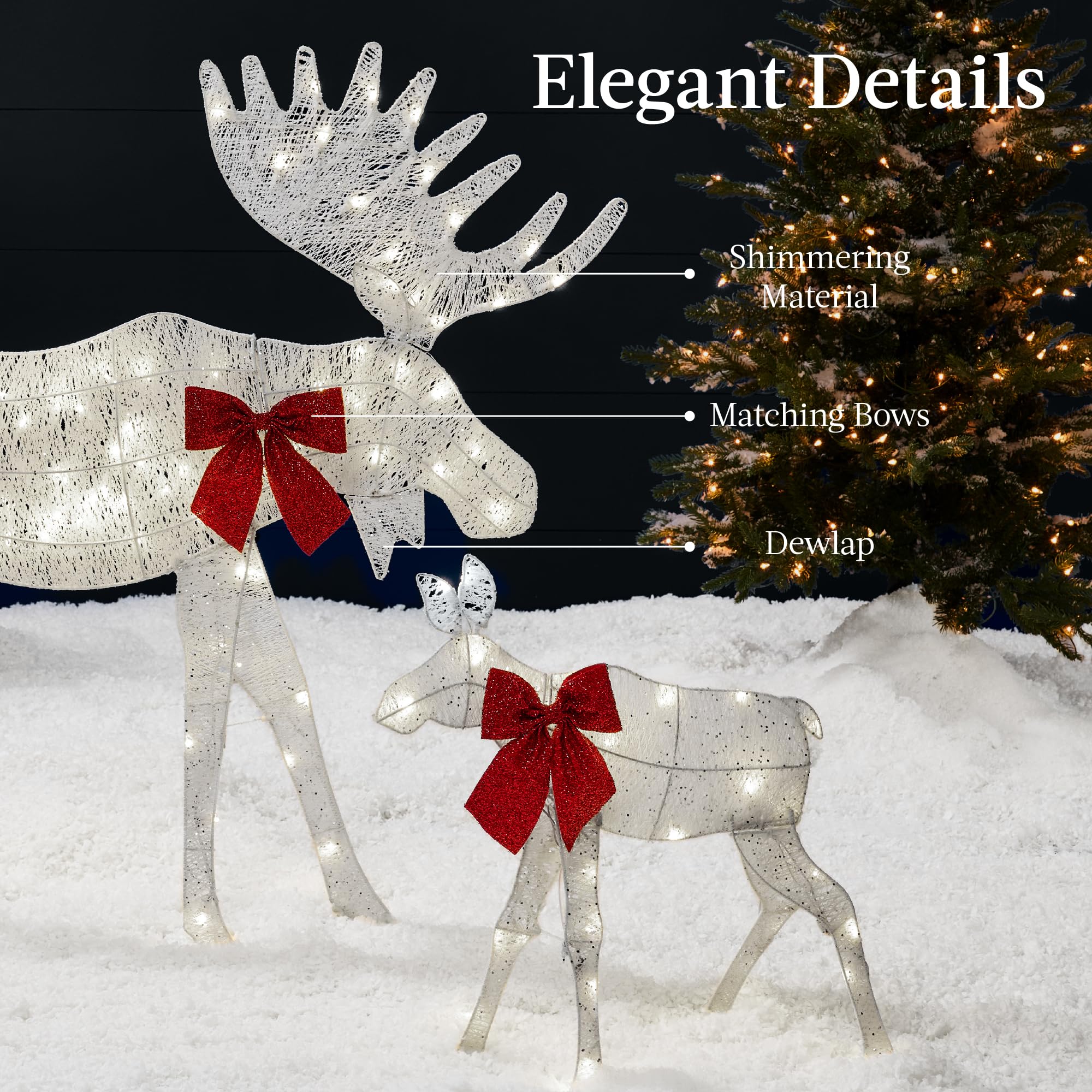 Amazon.com: Best Choice Products 2D Moose Family Outdoor 2Pc