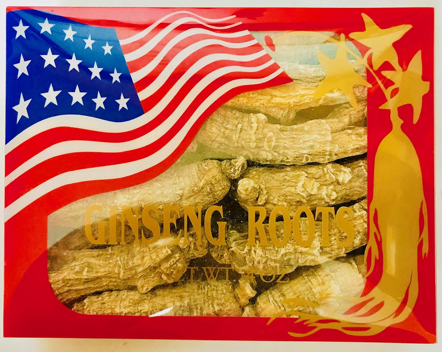 WFH Half Wild American Wisconsin Ginseng Large Root 半野生花旗大原尾參(4 oz) (4 Boxes)