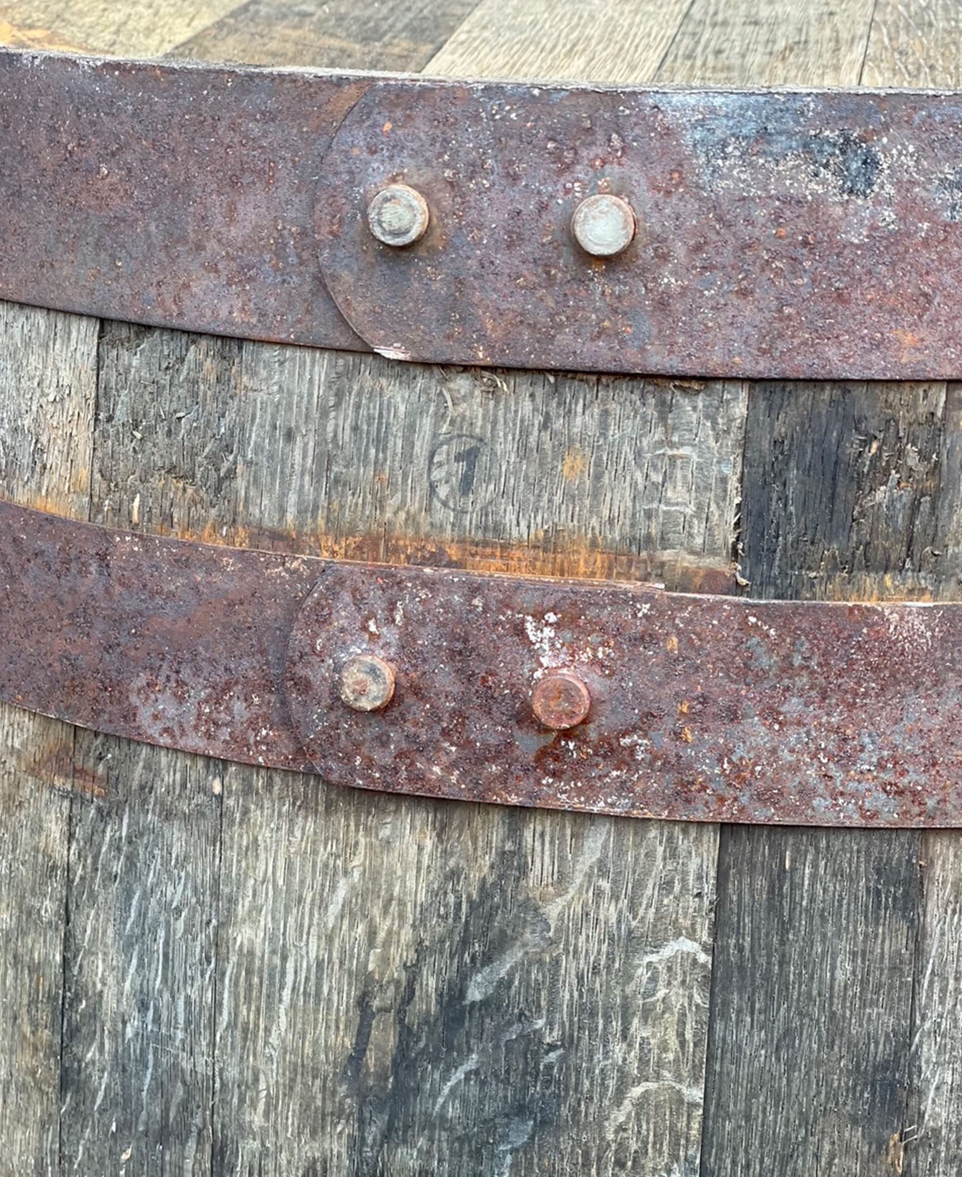 Temesso Originales schottisches Whiskyfass als Regentonne, Eichenfass, Holzfass, Whiskey Fass 190 Liter (190 L + Deckel)