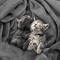 Vista 4 de Utopia Bedding Fleece Blanket King Size Grey (90x102 Inches) Ultra Soft Warm Lightweight Microfiber Breathable Anti-Static Cozy Winter Bed Blanket