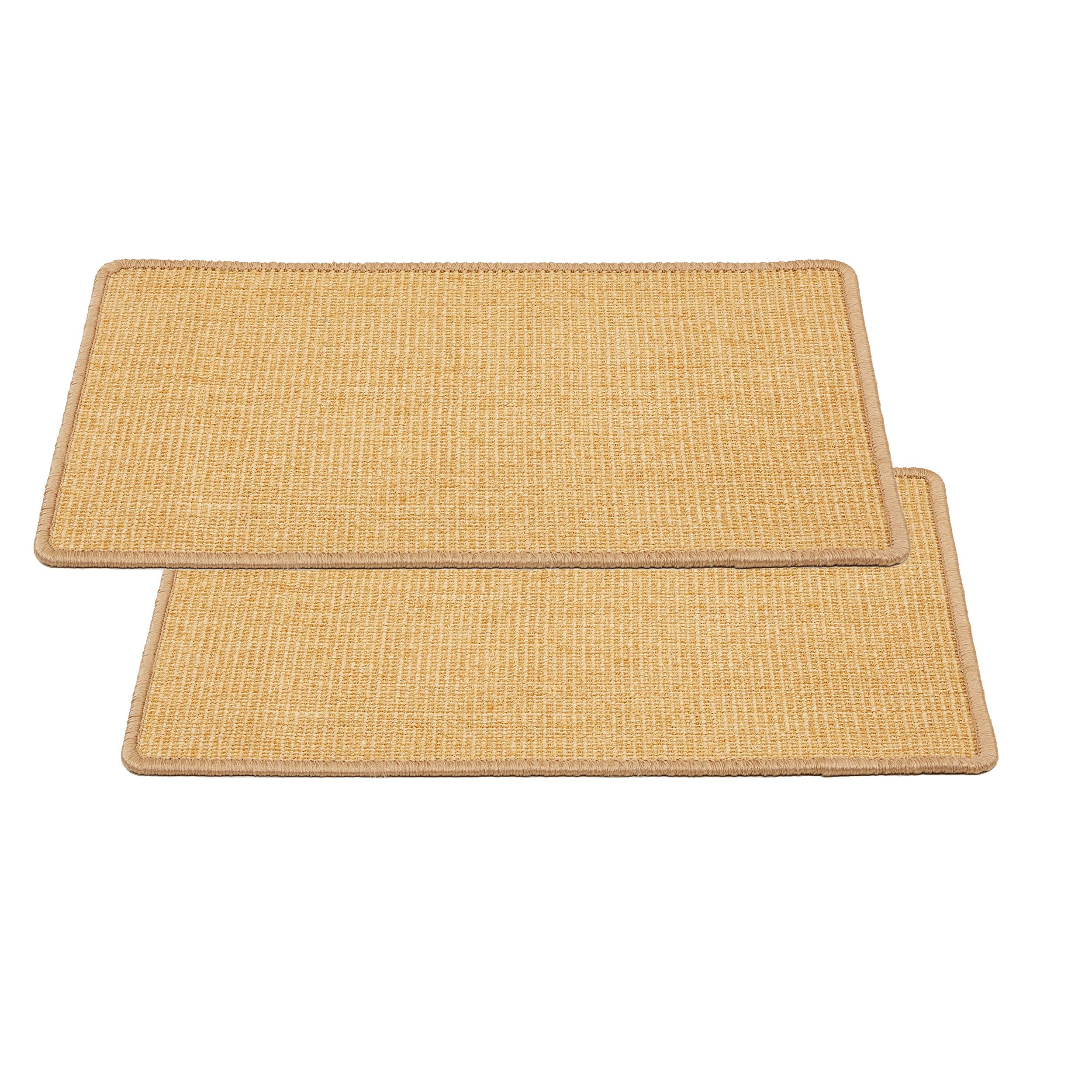 Alfombrilla para Gatos - Set de 2 Alfombras de Sisal Natural 100% - Alfombrilla para el Suelo 60 x 80 cm