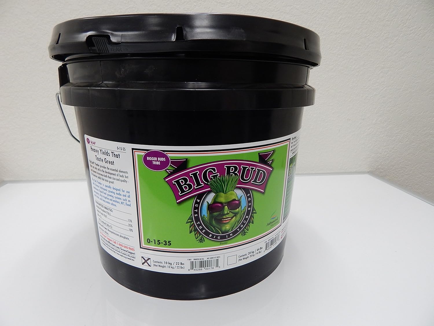 Nutrientes avanzados 5000-57 Big Bud Powder, 10 kg, 10 kg, BrownA