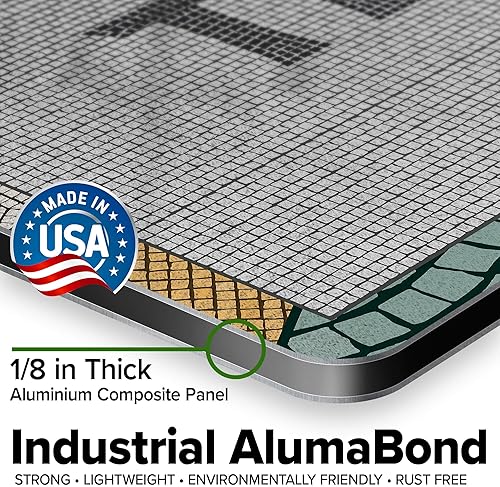 Miniatura 26 de My Sign Center - Letrero personalizado, 11 colores de fuente, 13 estilos de fuente, 4 opciones de agujero, 22 tamaños, 8 x 32 pulgadas, sin óxido,