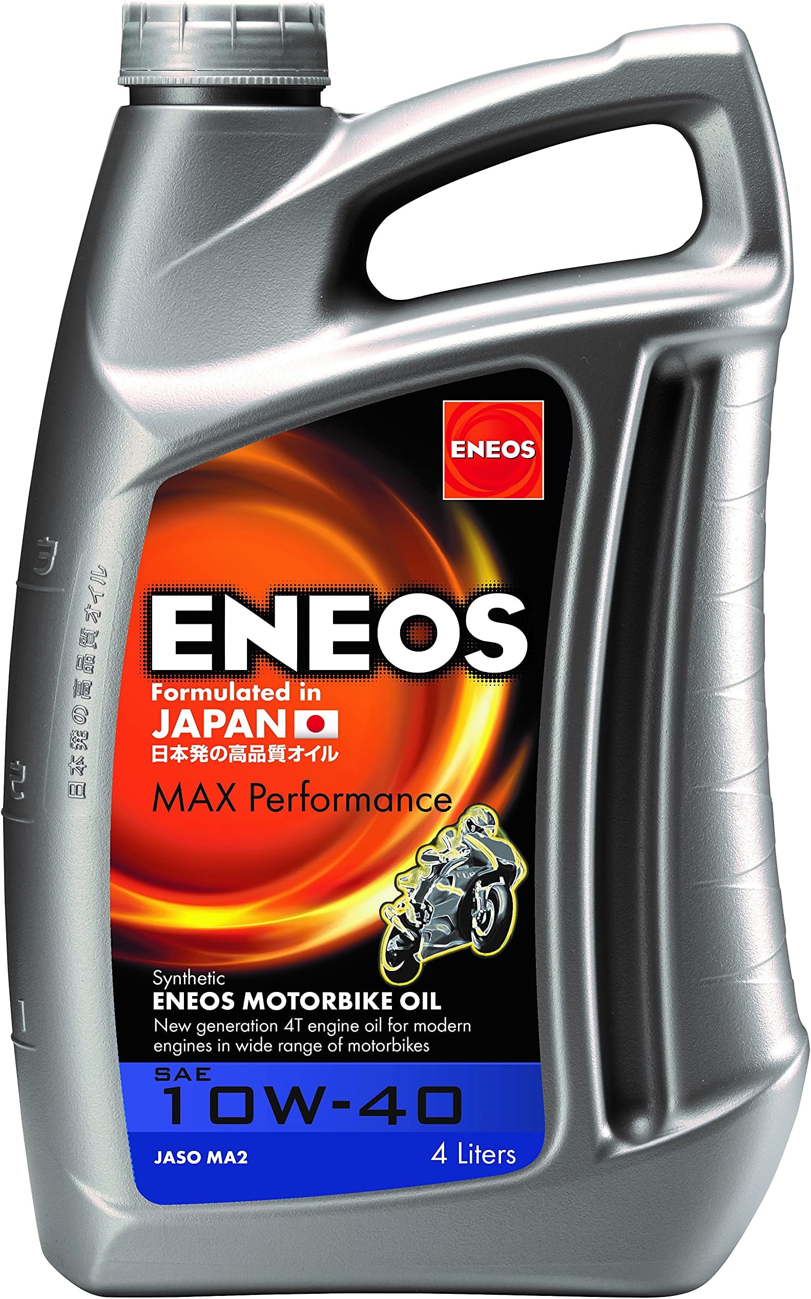 ENEOS 4T Eneos Max Performance 10W40 Synthetic Engine Oil 4 Litres (4T Engine Oil) / Synthetic Motor Oil 4T Eneos Max Performance 10W40 4 Litres (Engine Oil 4T)