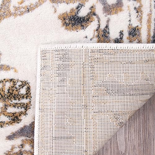 Miniatura 5 de SUPERIOR Indoor Small Area Rug, Jute Backed, Modern Floral Farmhouse Floor Decor, Perfect for Hallway, Entryway, LivingDining Room, Bedroom, Office,