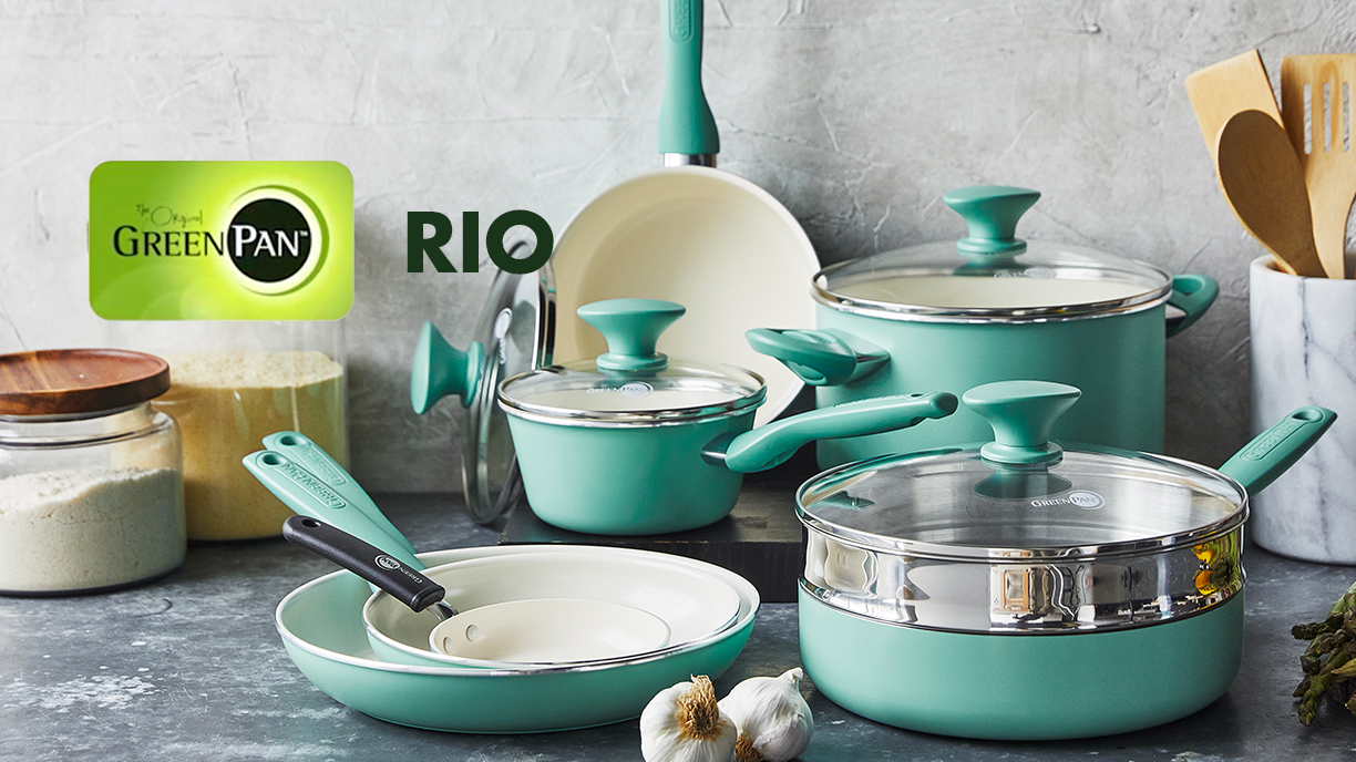 GreenPan Rio Poêle à Frire 18cm Céramique Antiadhésive Turquoise - Sans PFAS
