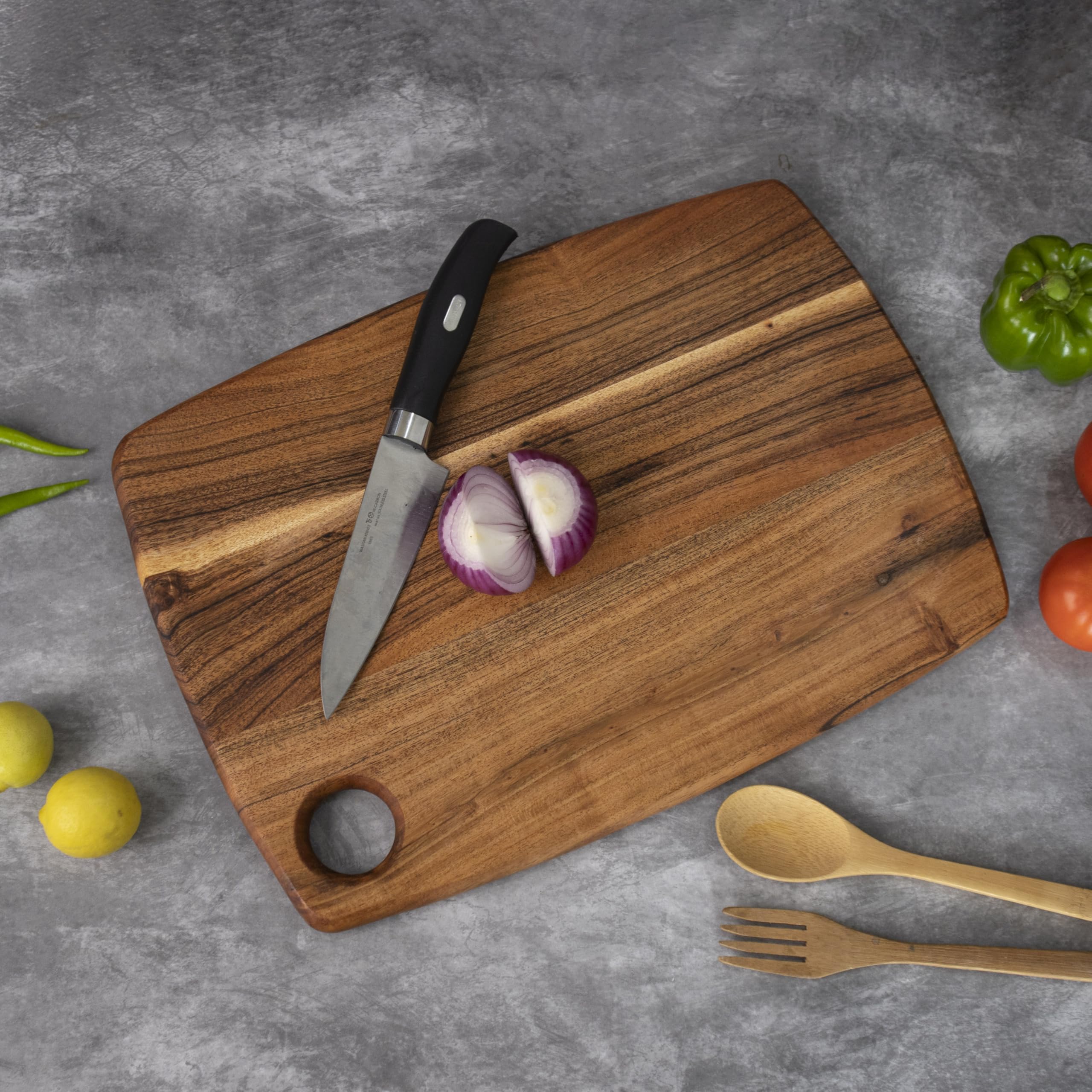 Marble Chopping Board for Kitchen | Durable Rectangular Chopping Board | Handicraft Bazaar (Squre)