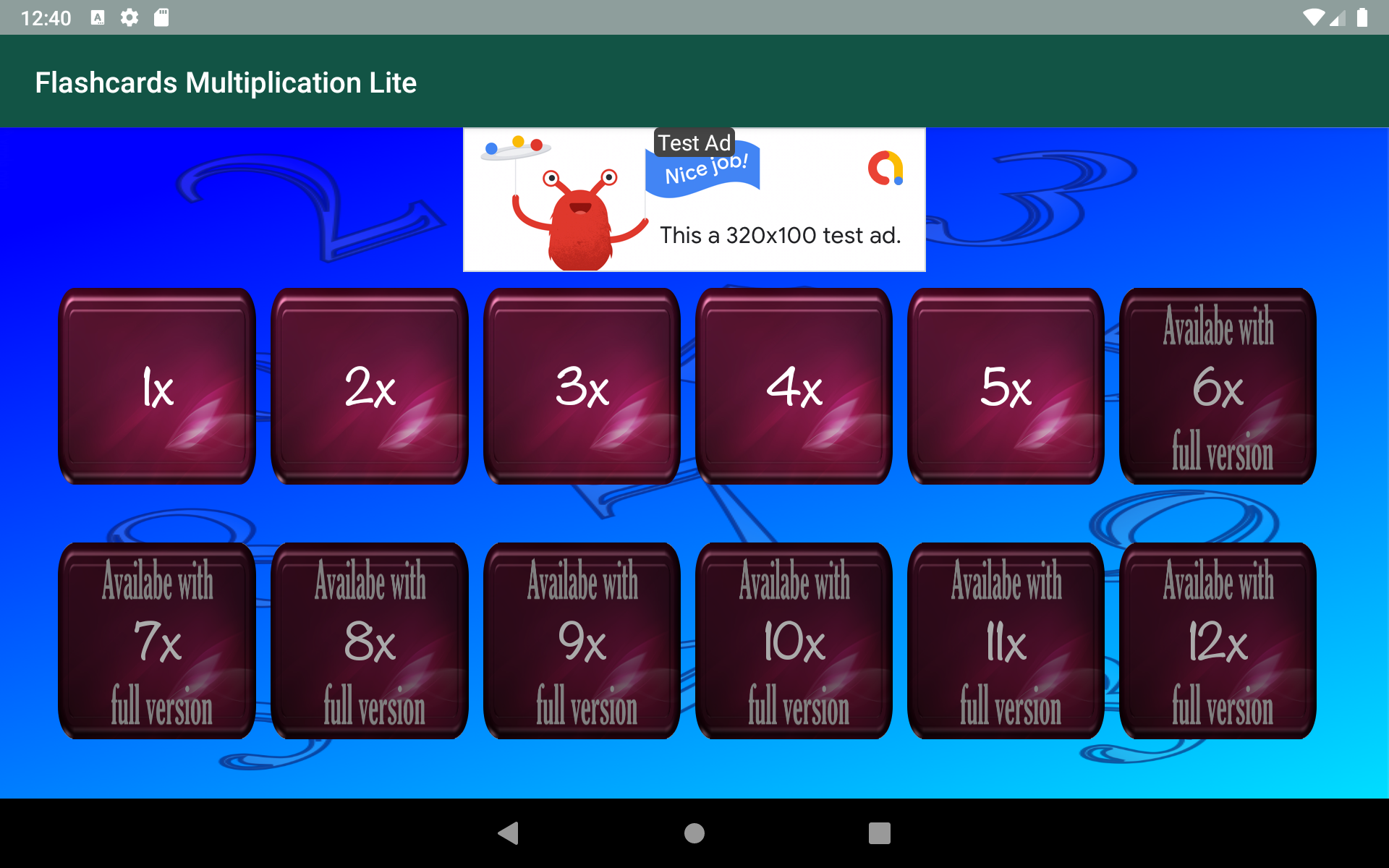 Flashcards Multiplication for Android