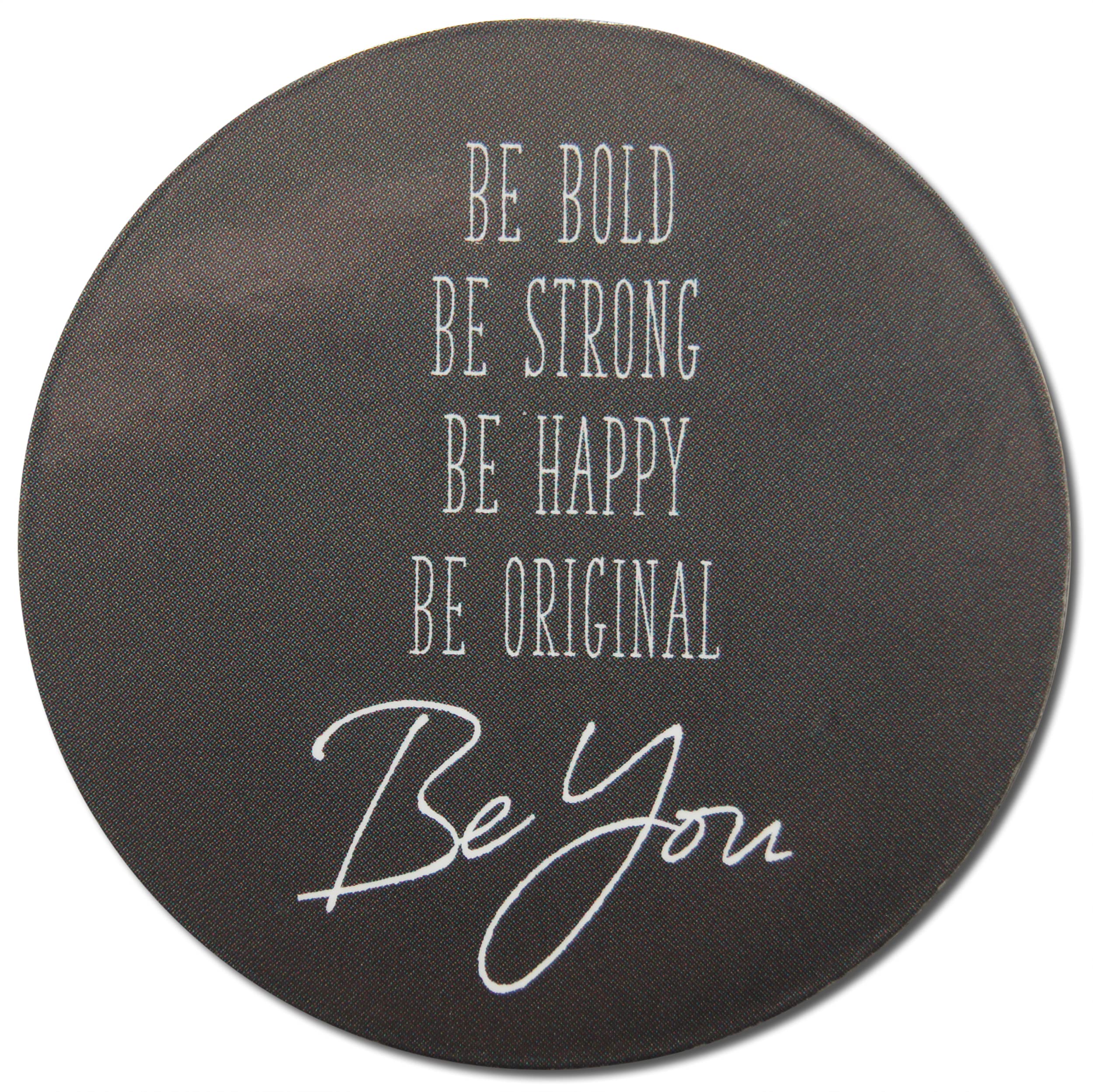 Novel Merk Inspirational Positive Word Art Refrigerator Mini Magnets – Vinyl 2” Round Magnets for Fridge, Lockers, Home, Encouragement and Motivation Decor – Self Adhesive to Metal Surfaces (5 Pack)