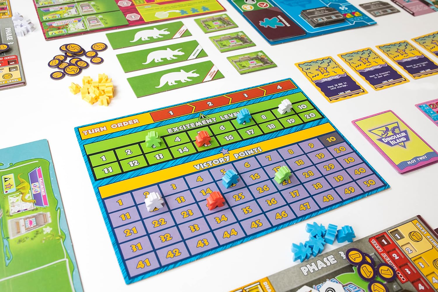 Dinosaur Island Board Game - Create Your Own Dino Park! Worker Placement Strategy Game, Fun Family Game for Kids and Adult, Ages 8+, 1-4 Players, 60-120 Minute Playtime, Made by Pandasaurus Games