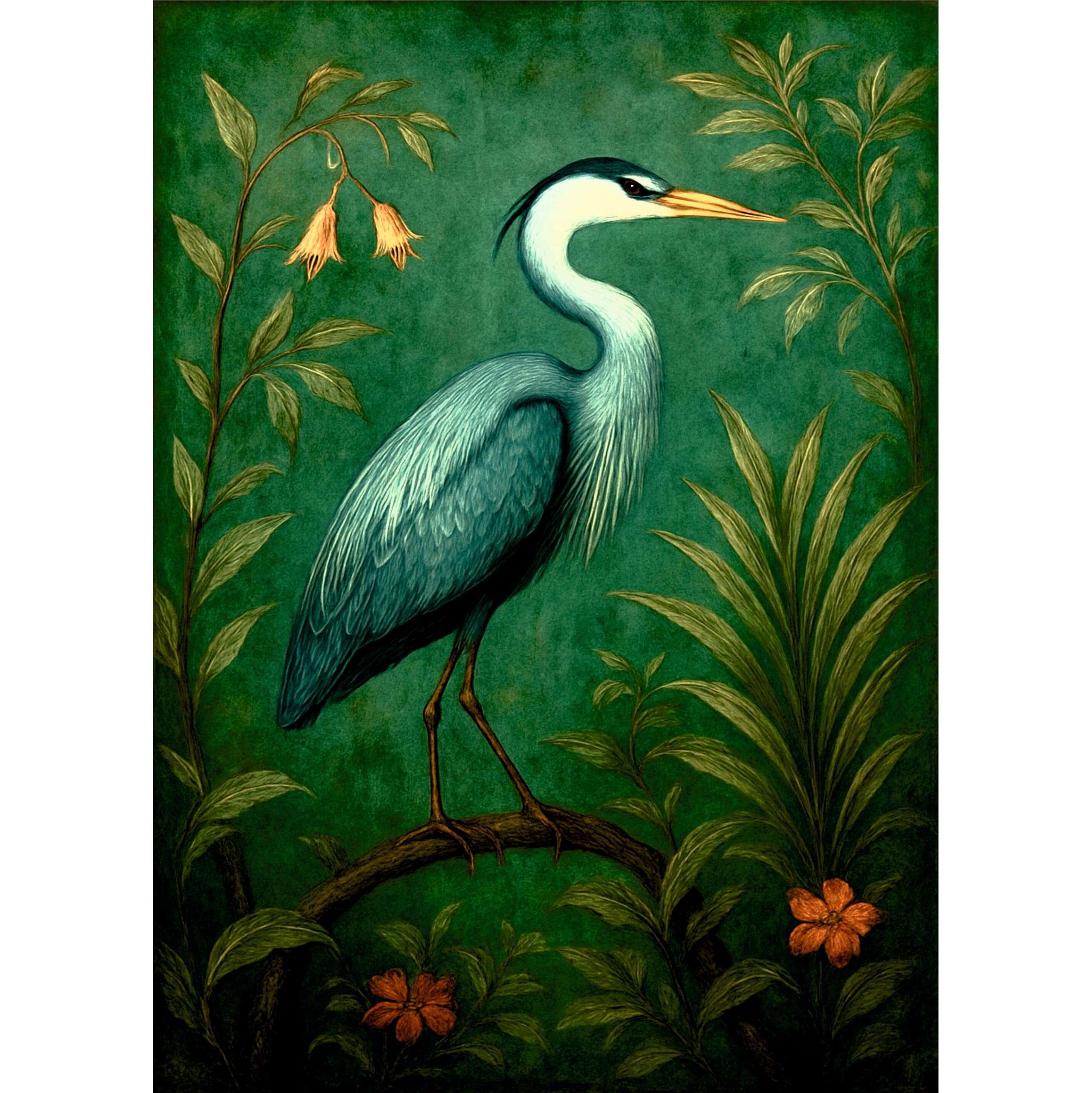 Great Blue Heron Reispapier, 29,2 x 40,6 cm (A3+), Decoupage-Papier-Design für Möbel, gemischte Medien, Karten und Bastelarbeiten, Decoupage von CRAFT KREATIVELY