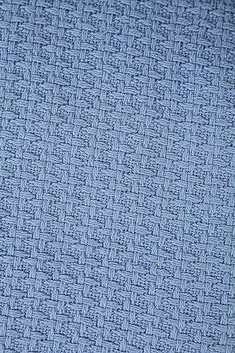 Miniatura 4 de HILLFAIR - Mantas de algodón, Algodón, Azul, King