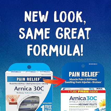 Amazon Com Boiron Arnica Montana 30c 3 Tubes 80 Pellets Per Tube Homeopathic Medicine For Pain Relief Health Household