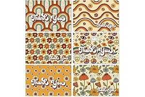 30-Pack Retro Vintage Thank You Cards
