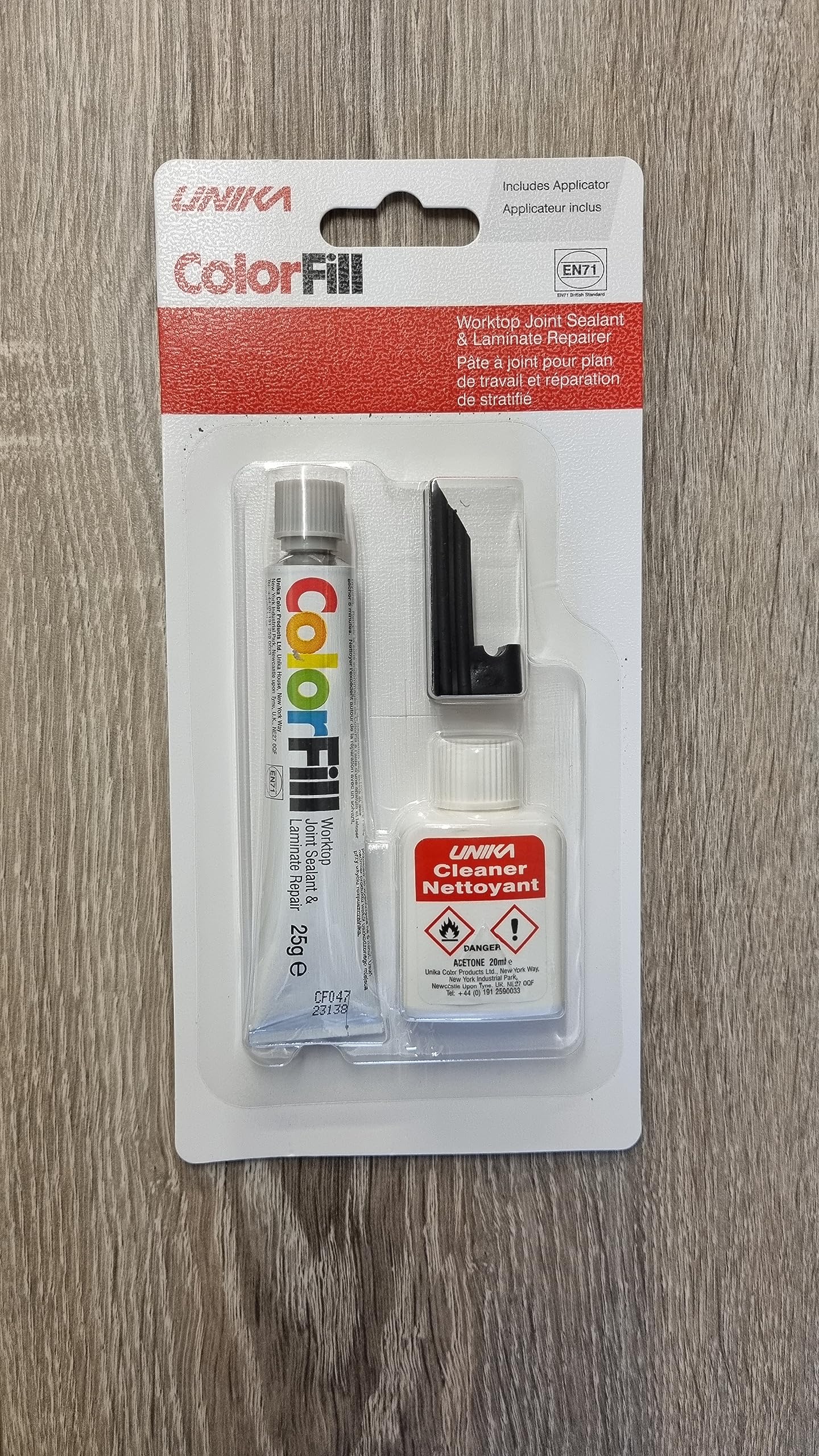 Unika ColorFill Worktop Joint Sealer Compound Laminate Repair, Colorfill: CF047 - Grey Dust