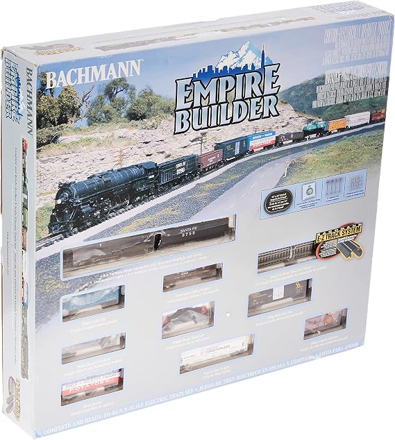 Bachmann Trains Empire Builder Ready to Run 68 Piece Electric Train N Scale
