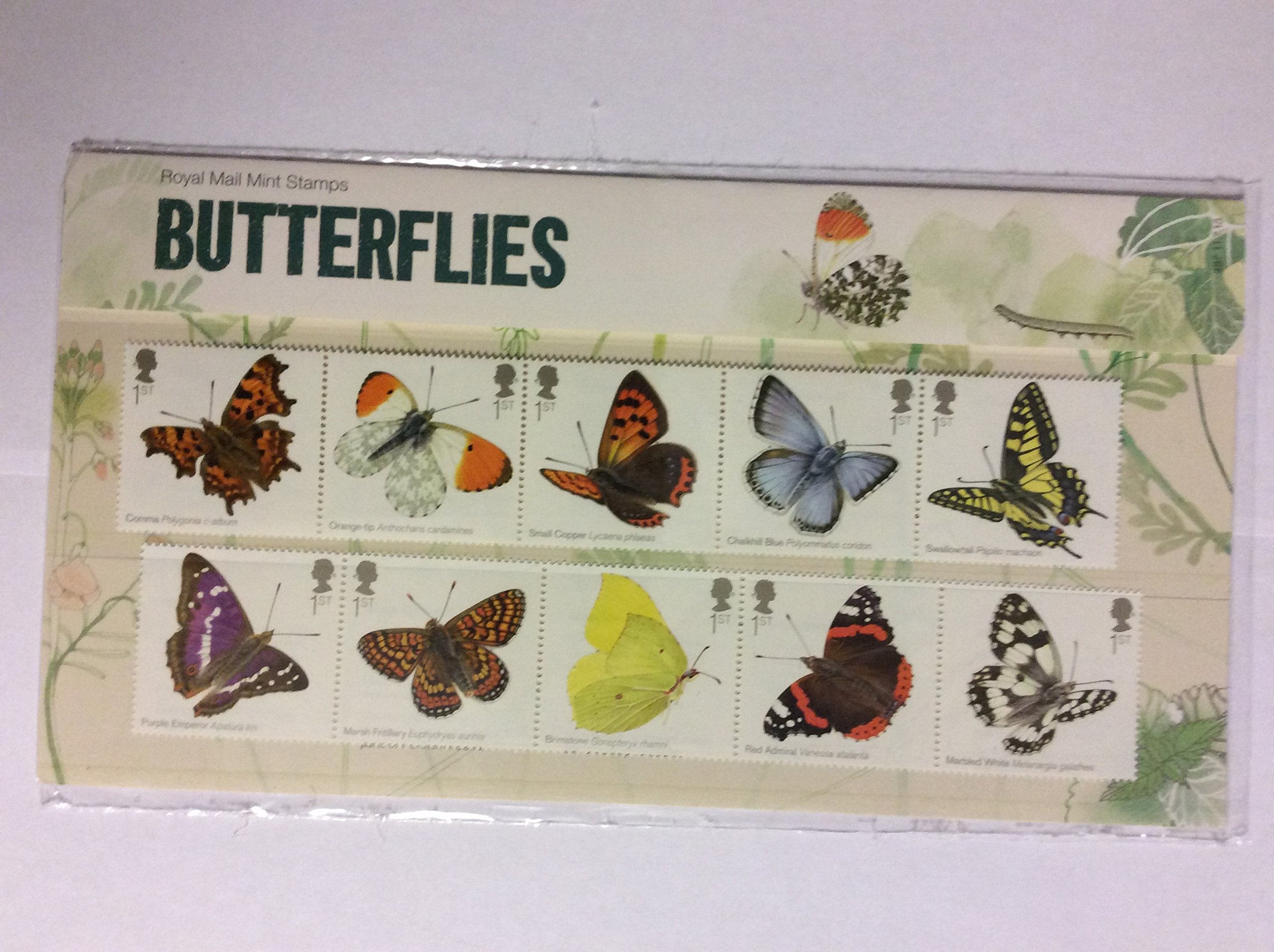 Royal Mail Butterflies Stamps In Presentation Pack
