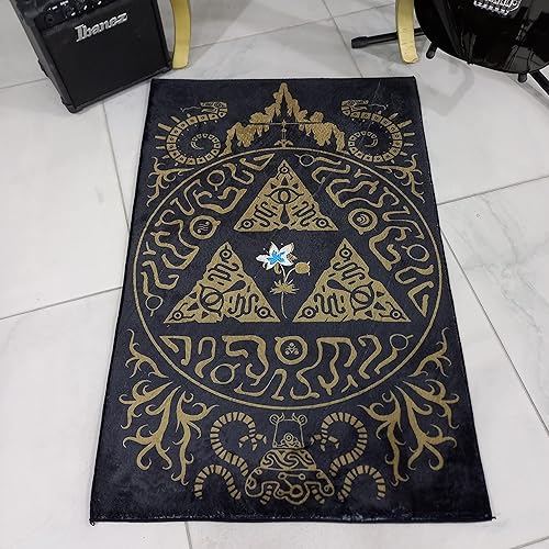Miniatura 2 de Rugendary Alfombra de videojuegos popular para habitación de jugadores, alfombra redonda para el suelo, alfombra para silla de juegos, decoración de