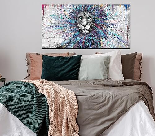 Miniatura 5 de GUGIKA Arte de pared de avión para sala de estar, arte abstracto de pared para oficina, arte de pared grande para dormitorio, imágenes de impresión