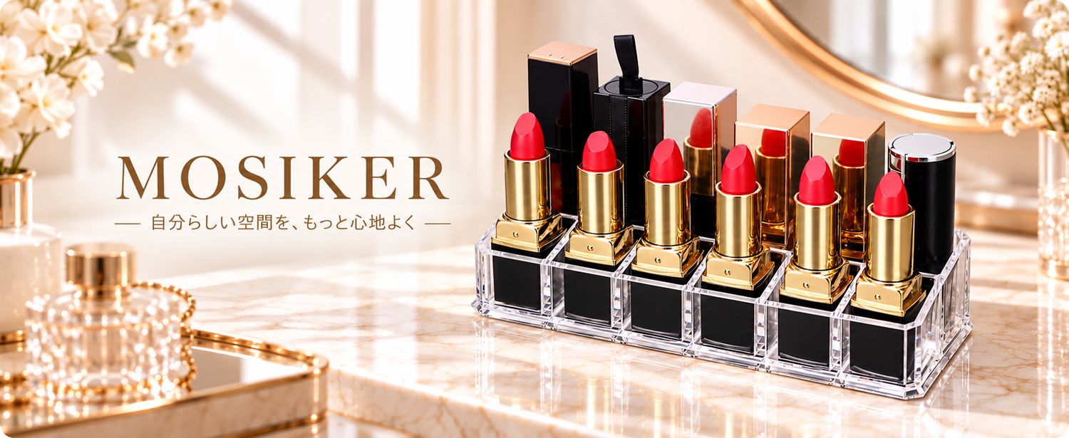 Amazon.co.jp: MOSIKER リップスタンド 12スロット リップケース 透明