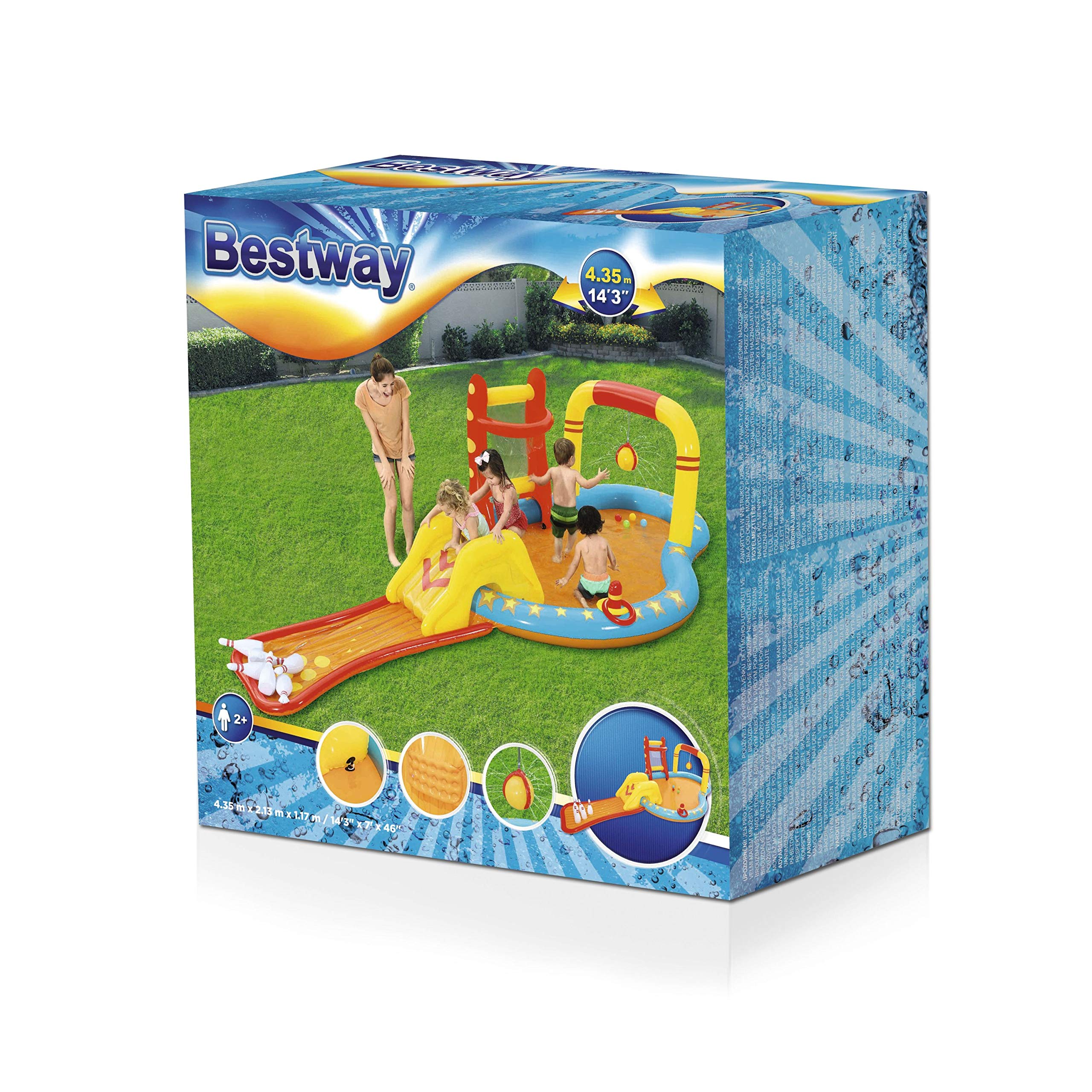 Bestway Inflatable Kids Water Play Center Lil' Champ Paddling Pool