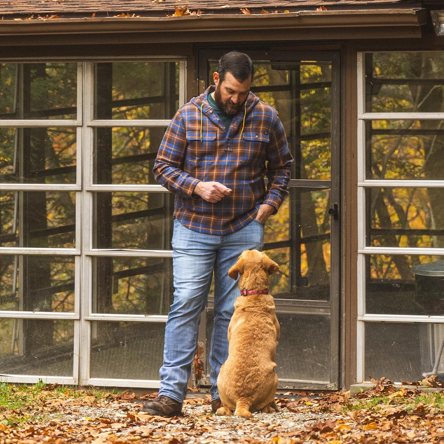 Field & Stream Mens Raghorn Flannel Hoodie