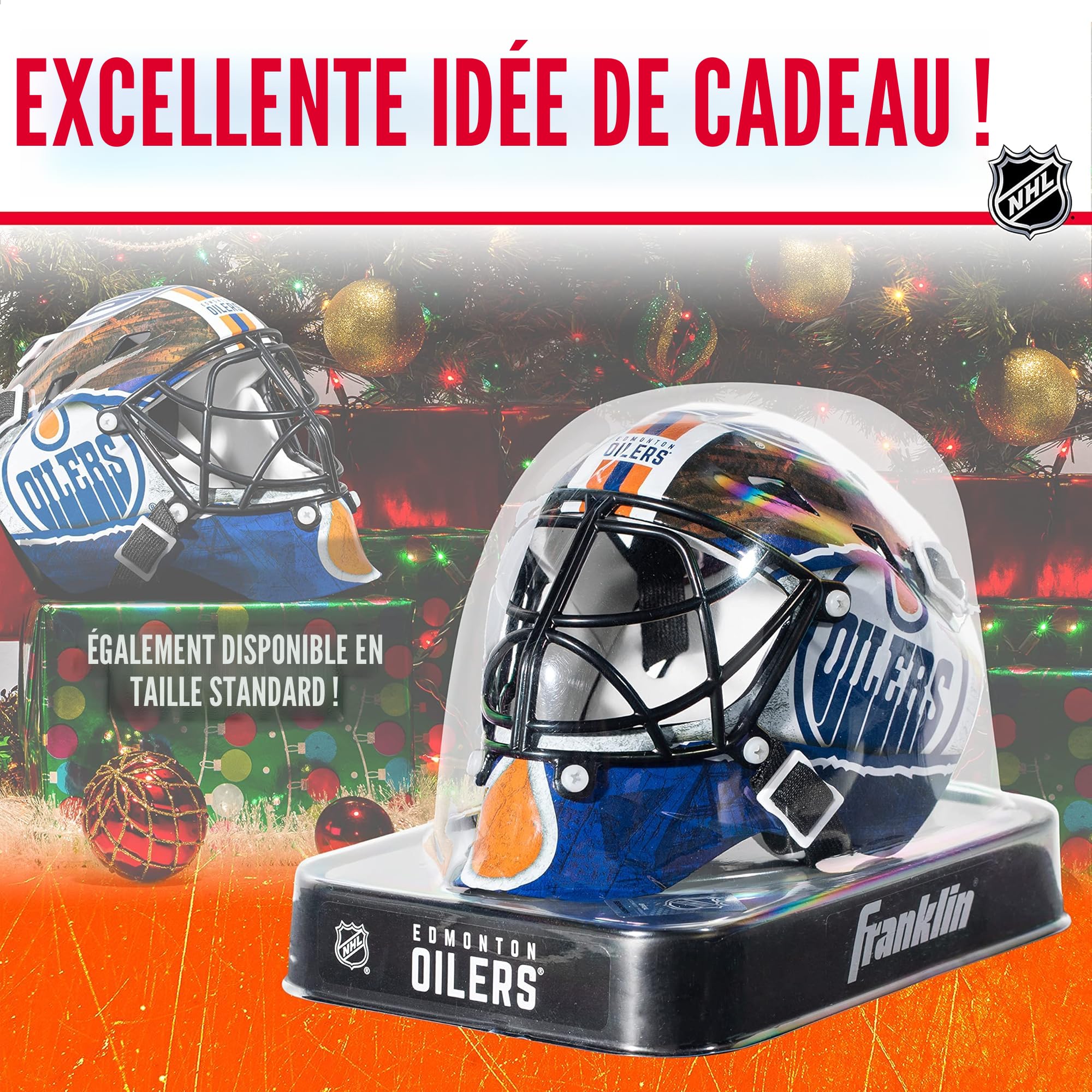 Masque De Gardien Anaheim Ducks Grandeur Nature - Réplique Franklin Sports - Non Signé
