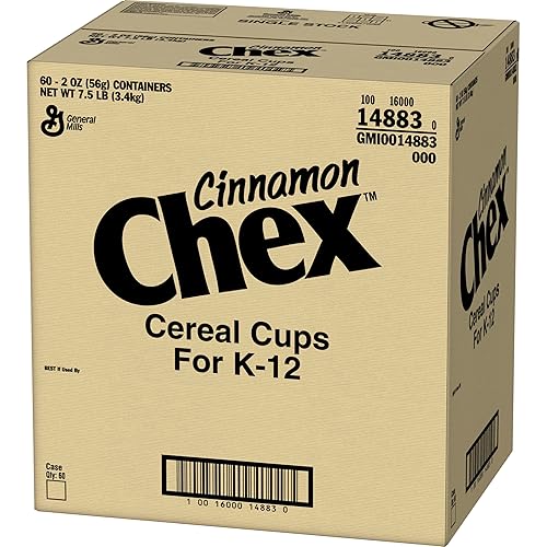 Miniatura 10 de Canela Chex Cup Cereal 2 oz paquete de 60
