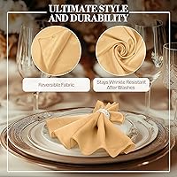 Vista 58 de Ultimate Textile -1 docena - Reversible Shantung Satin - Majestic - Servilletas de tela Majestic de 17 x 17 pulgadas color azul pizarra