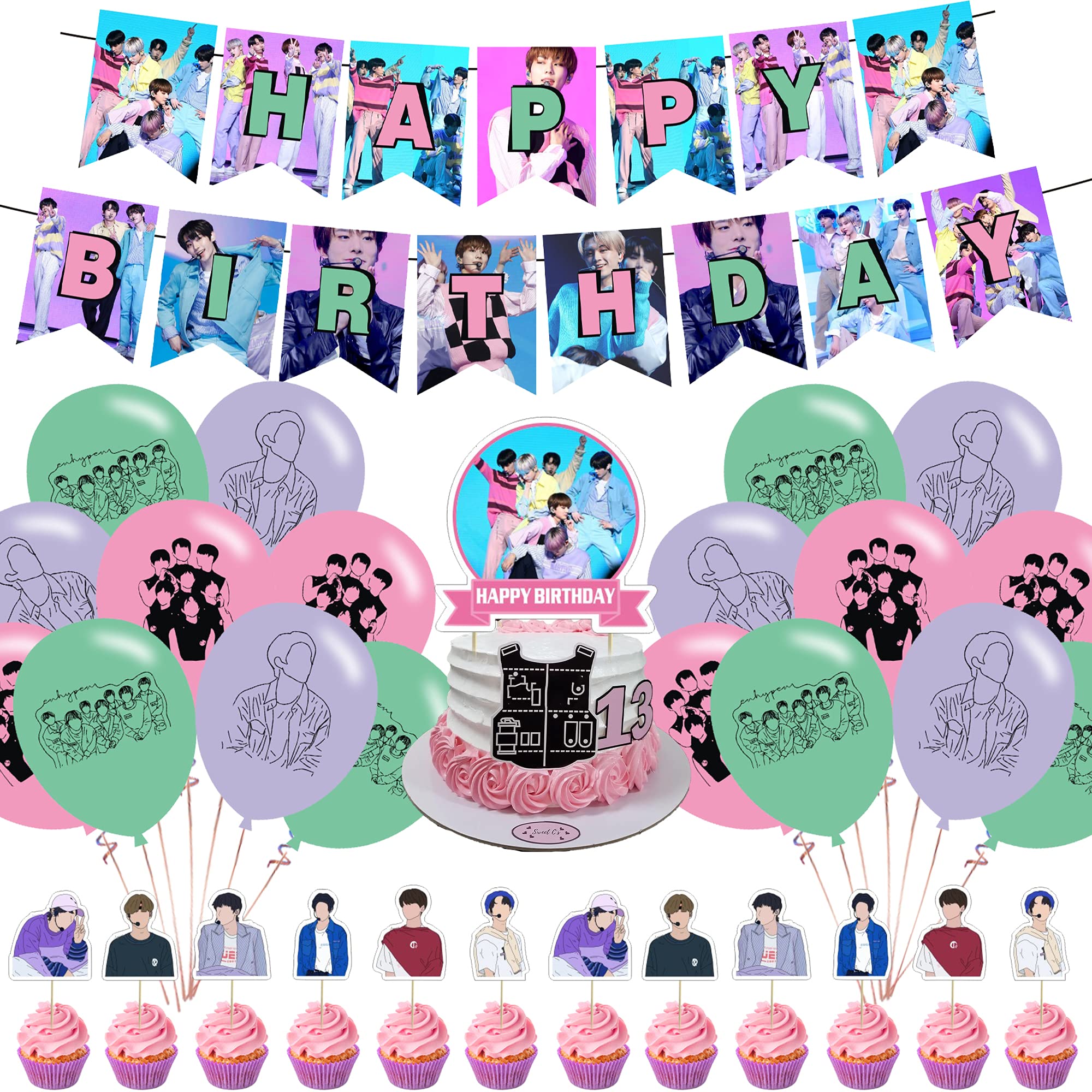 Buy enhypen Party Decorations enhypen Birthday Party Supplies