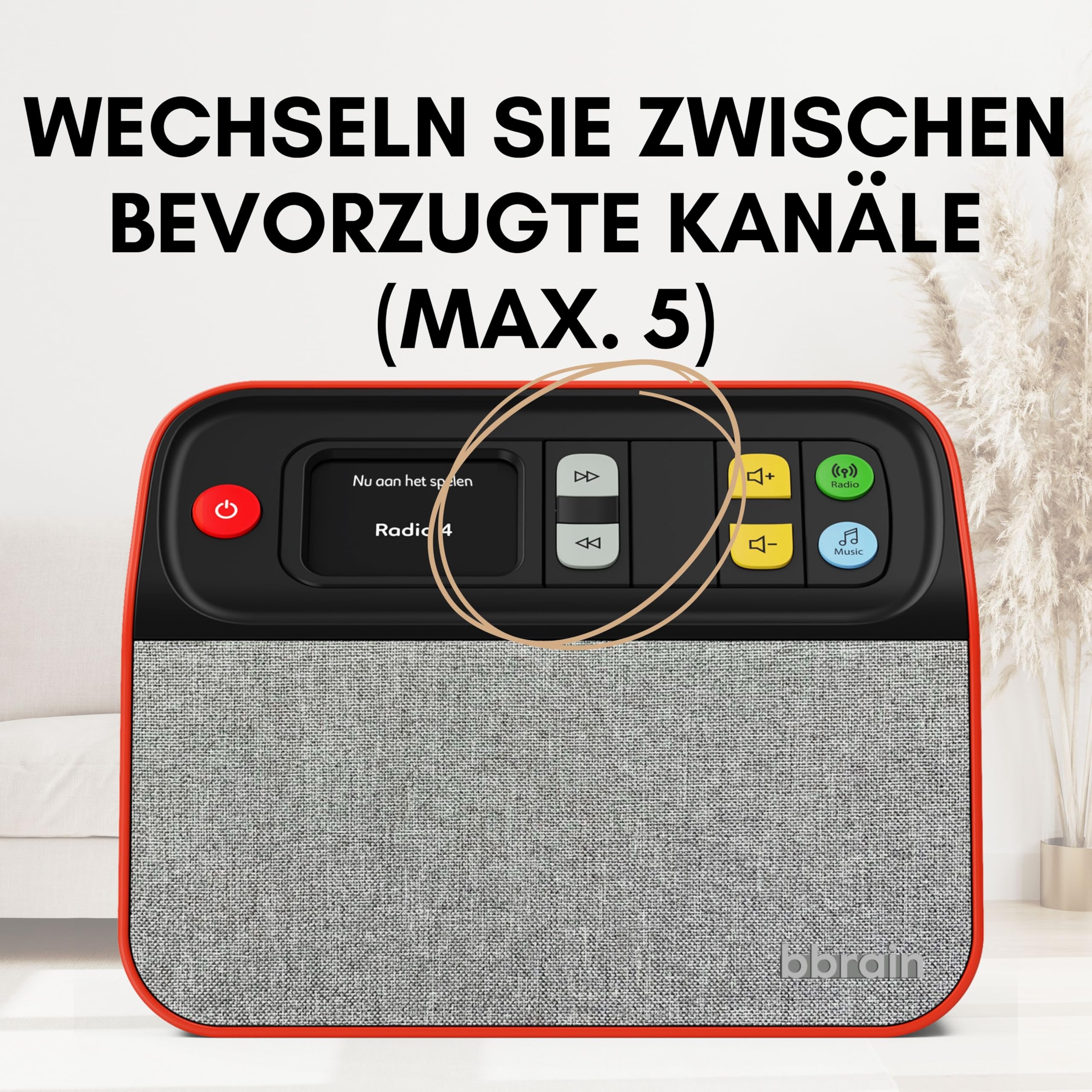 Unvergesslicher Digital-Radio DAB/DAB+ FM und Musik-Player, der sich an alle Altersgruppen und Fähigkeiten anpasst.