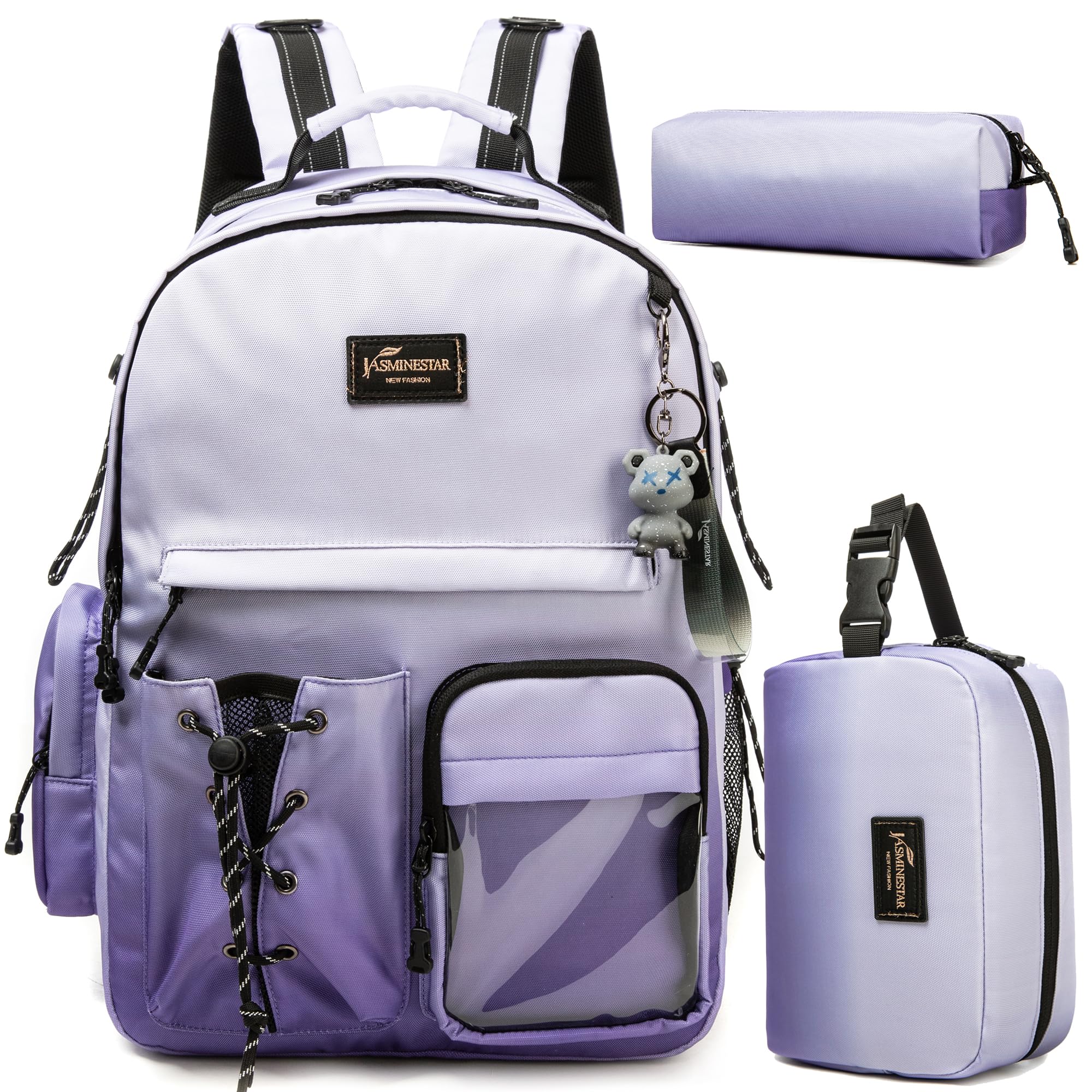 Backpack for School Kids Backpack with Lunch Box Travel Backpacks for Teens High School Casual Backpacks for Girls
