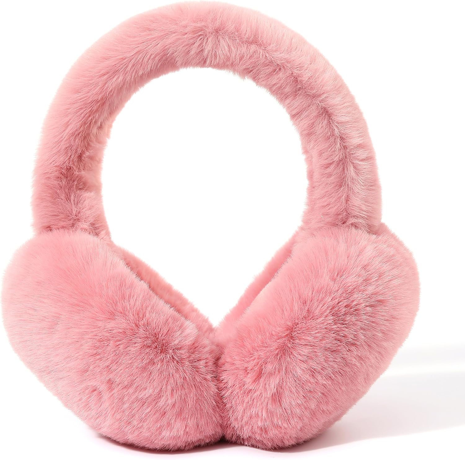 Eyegla Winter Ear Muffs Women Adjustable Fuzzy Earmuffs Faux Fur Ear Warmers Foldable Ear Covers for Cold Weather - Image 9