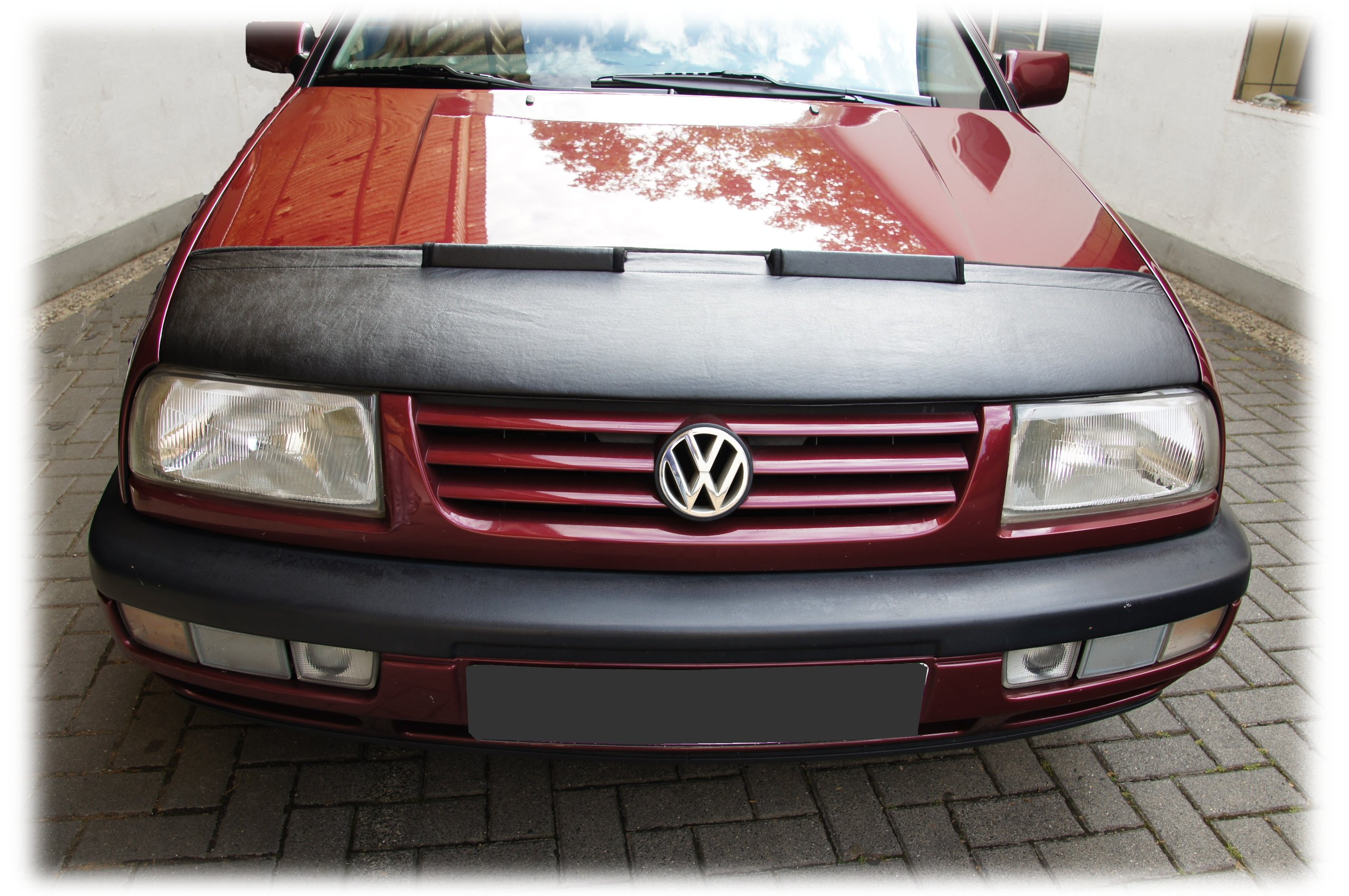 Hood Bra Front End Nose Mask Compatible with VW Volkswagen Vento-Jetta 3 Bonnet Bra STONEGUARD Protector Tuning